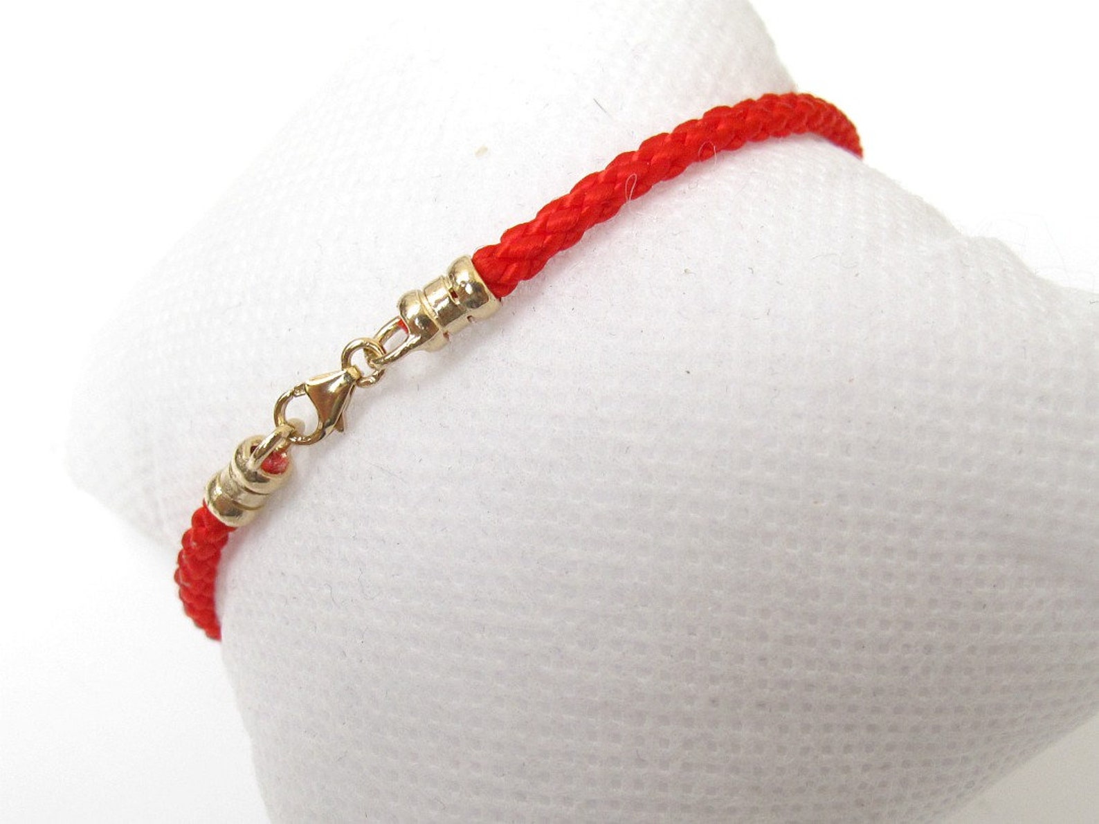Kabbalah Red Pure Silk Gold Plated Bracelet Good Luck Etsy