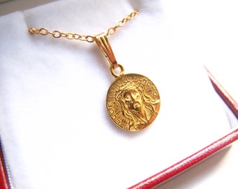 Jesus Christ 24K Gold Plated Charm 