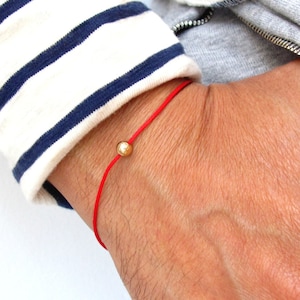 14k solid Gold Kabbalah original authentic luxury version Red Bracelet String Eye Evil Rachel Tomb Israel Luck Blessed