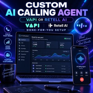 Custom AI Calling Agent Setup | Vapi or Retell AI Voice Receptionist | Appointment Booking, Lead Qualification & Automation