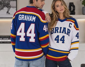 Maillot de hockey personnalisé en bruyère, maillot de sport personnalisé avec nom et numéro pour couples