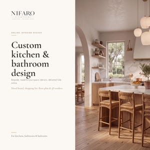 Servizi di progettazione d'interni online su misura per cucine e bagni - Mood board e selezione dei materiali - Lista della spesa