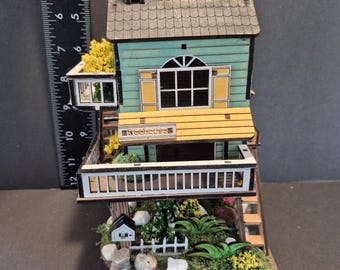 Miniature Painted and Decorated House