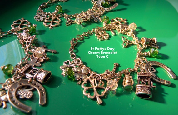Irlandés Clip encanto-Shamrock-Irlanda Souvenirs Regalos del Reino Unido Oro Plata