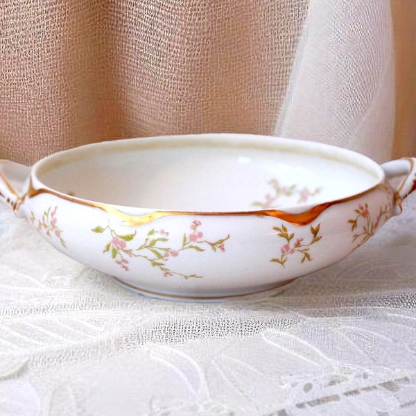 Haviland Limoges Bowl, French Porcelain Bowl, Made in France China Dish
