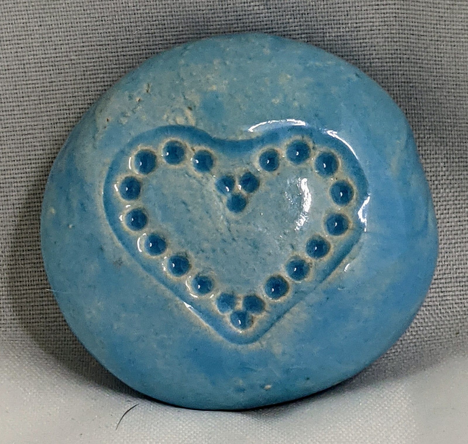 Midnight Blue Art Glaze Ruth Bader Ginsburg Inspirational Art Piece by Inner Art Peace RBG LEAVE a LEGACY Pocket Stone