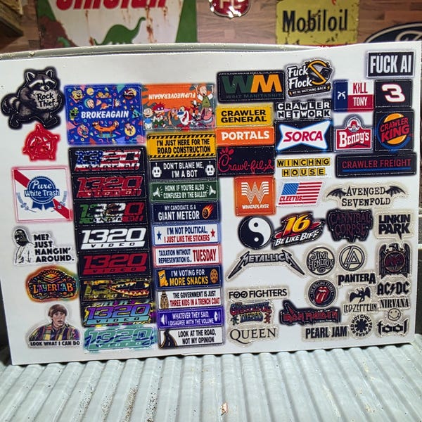 Stick em up Rc sticker and liscence pack