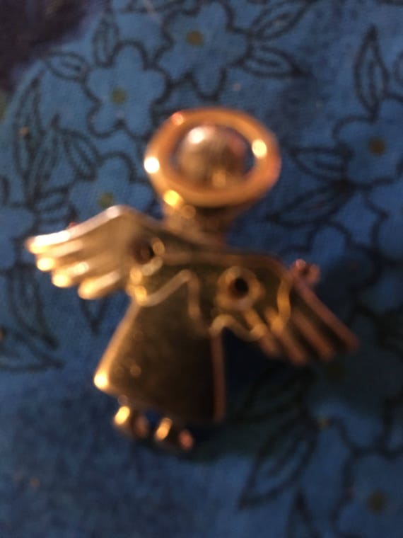 Antique Guarfian Angel Pin with HALO