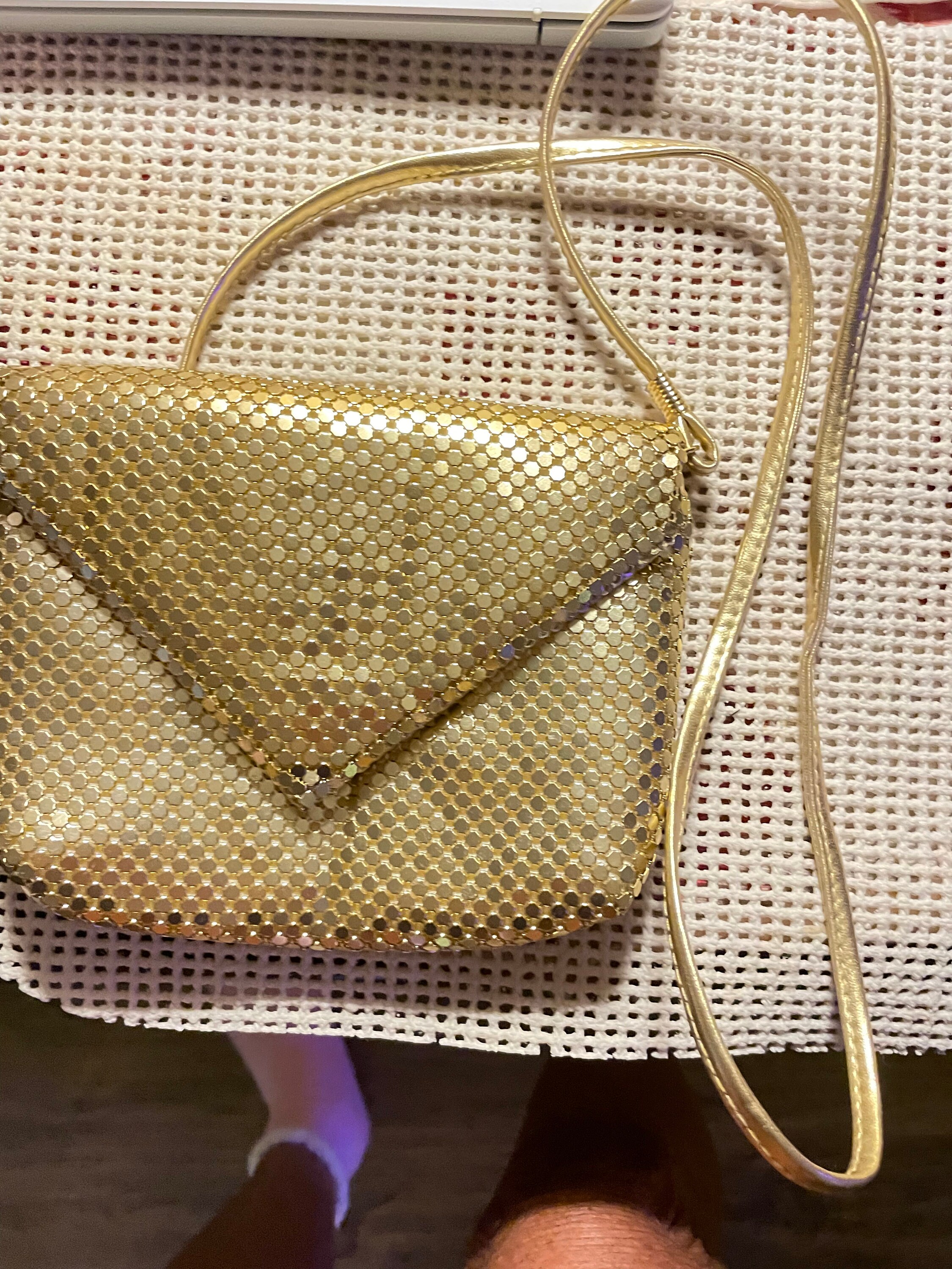 Glittery Bronze Evening Bag