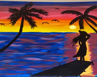 Tropical Sunset Artwork