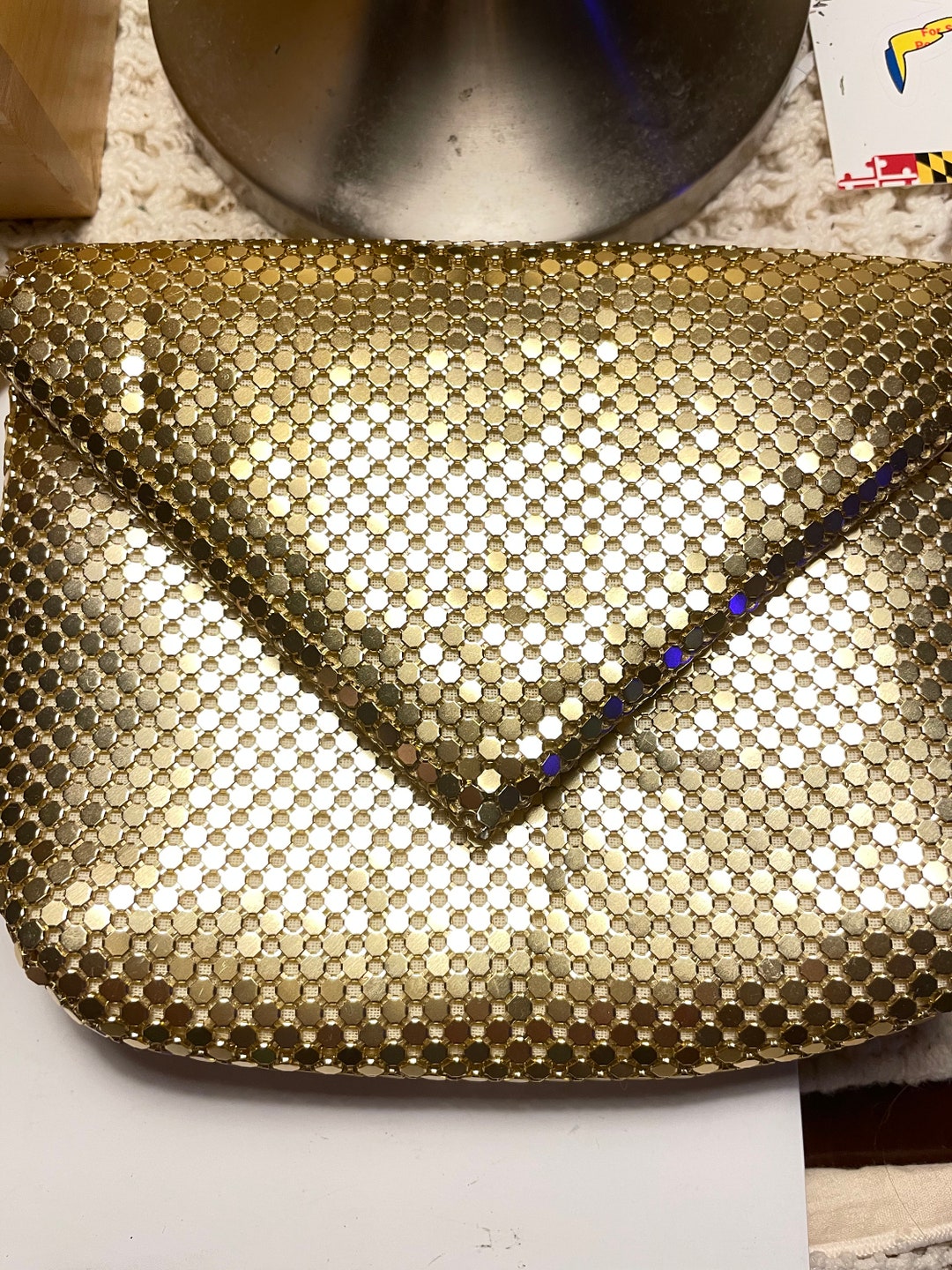 Glittery Bronze Evening Bag main image 1