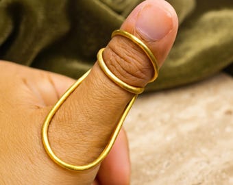 Férula anular para pulgar MCP con soportes laterales / Soporte máximo / EDS / Artritis / Dedo en gatillo / Estabilización articular para hipermovilidad /
