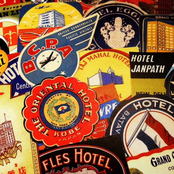 Suitcase Stickers Etsy