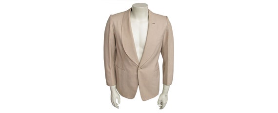 Men's Vintage 1950s Dinner Jacket Shawl Collar Cus