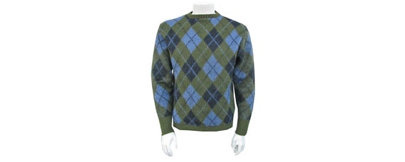 Men's Vintage 1960s Mohair Sweater PURITAN Green &