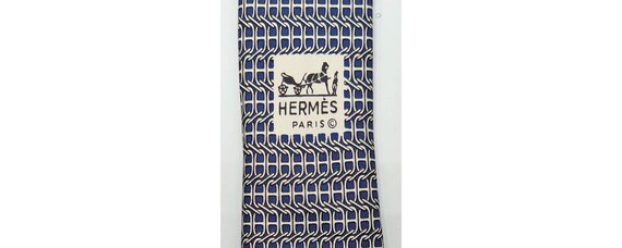 Men's Vintage 1970s Authentic HERMES Silk Necktie… - image 5