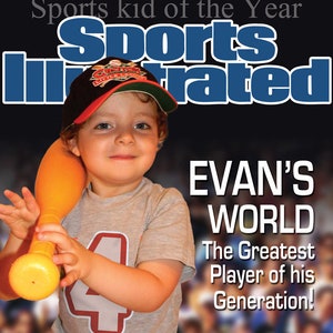 Copertina personalizzata della rivista Sports Illustrated / Copertina artistica della rivista sportiva / Regalo personalizzato / Stampa di ricordi fotografici / Regalo di Natale personalizzato