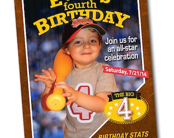 Sportkaart gepersonaliseerde verjaardag uitnodiging - Honkbal Card Uitnodiging - Football Card Invite - Honkbal Card Uitnodigen - Party Printable