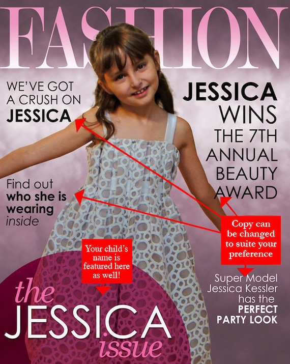 Personalisierte Mode Magazin Cover Custom Wand Kunstdruck Etsy