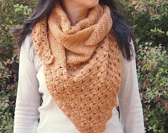 Crochet pattern Berry shawl, woman asymmetrical triangle lace shawl, women scarf wrap, DIY ,Instant download