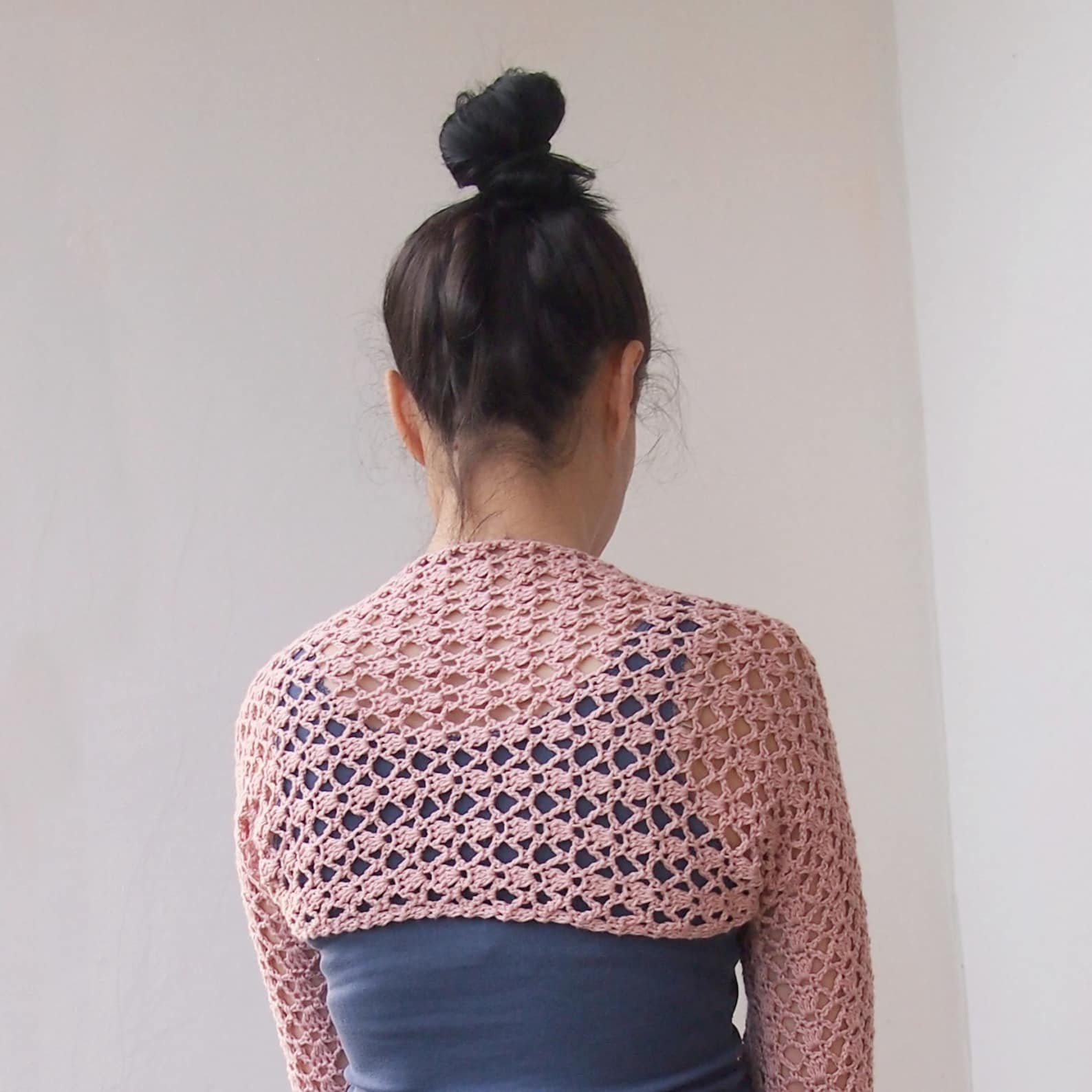 Crochet Shrug Pattern Woman Crochet Shrug Long Sleeves Etsy