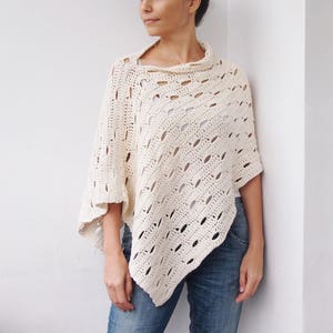 Crochet Pattern Wink Poncho, Woman Wrap Beach Cover up Women Shawl, DIY ...