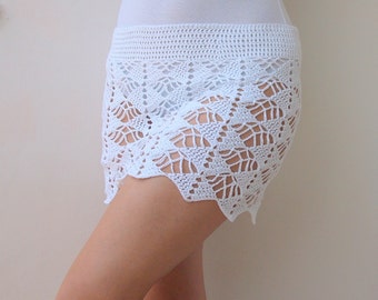 Crochet pattern women skirt, woman beach cover up, lace, boho skirt, summer wedding, bride,  DIY photo tutorial, Instant download