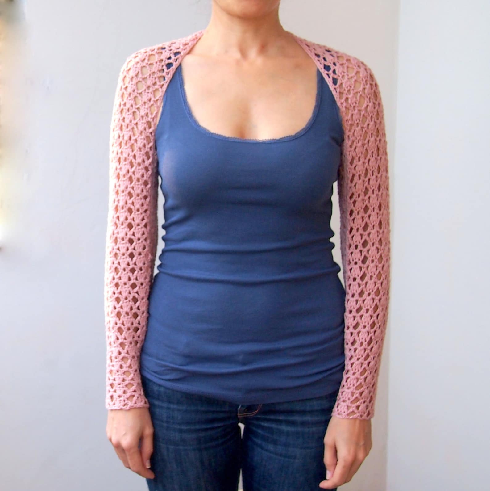 Crochet Shrug Pattern Woman Crochet Shrug Long Sleeves Etsy