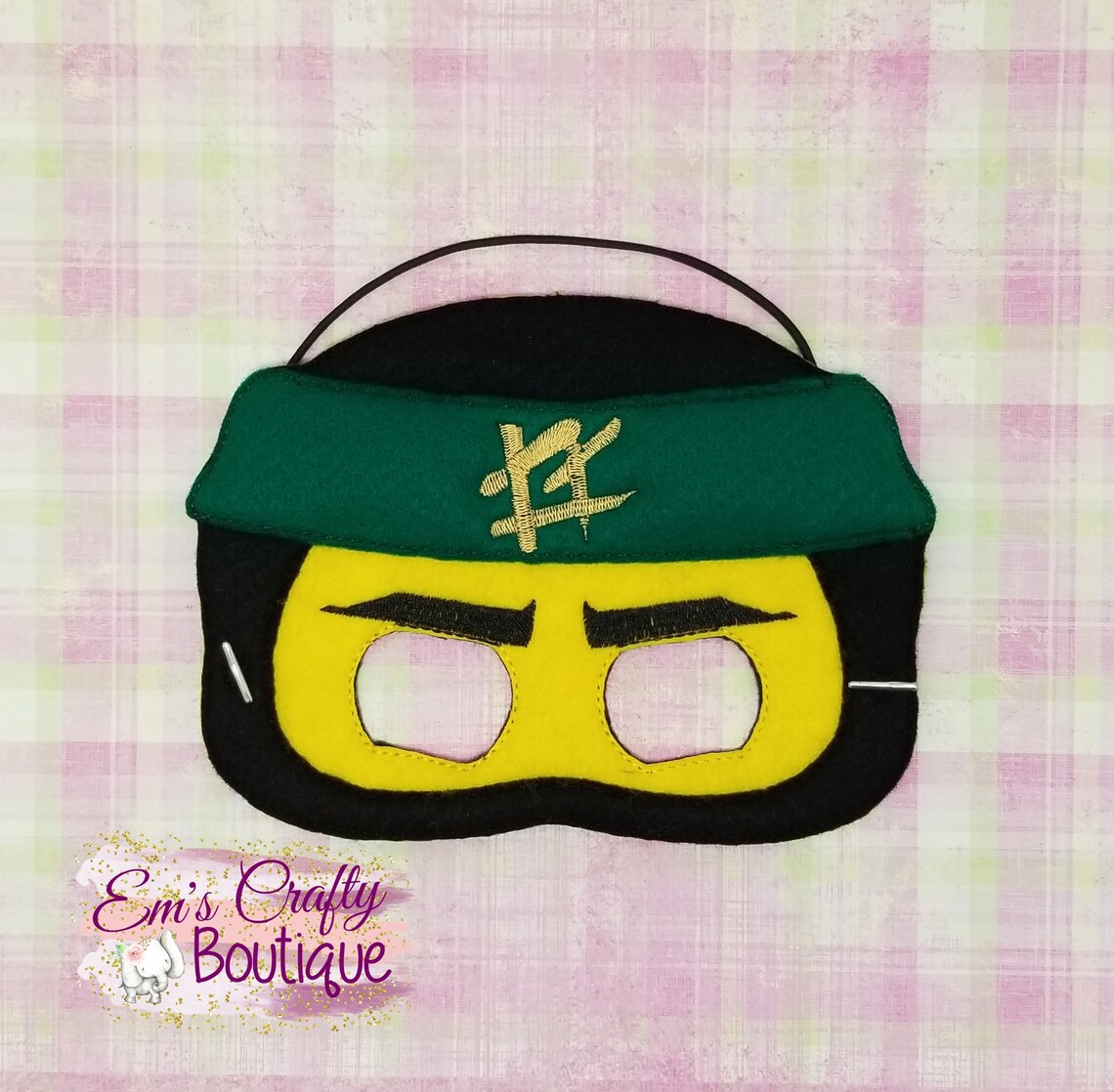 Green Ninja Mask face mask pretend play party favor kids Etsy