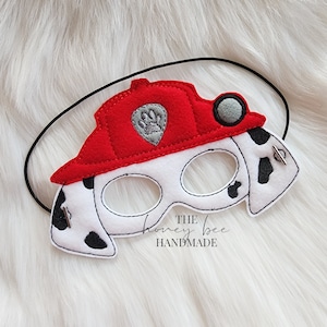 Fire Dog Mask /Felt Mask/Party Favor Felt Mask/Kids Dress Up mask