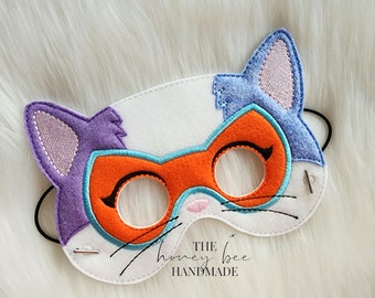 Buddy Kitty Dress Up Mask, Child Size, Dress Up, Quiet Play, Costume, Felt Mask, Mask, Felt