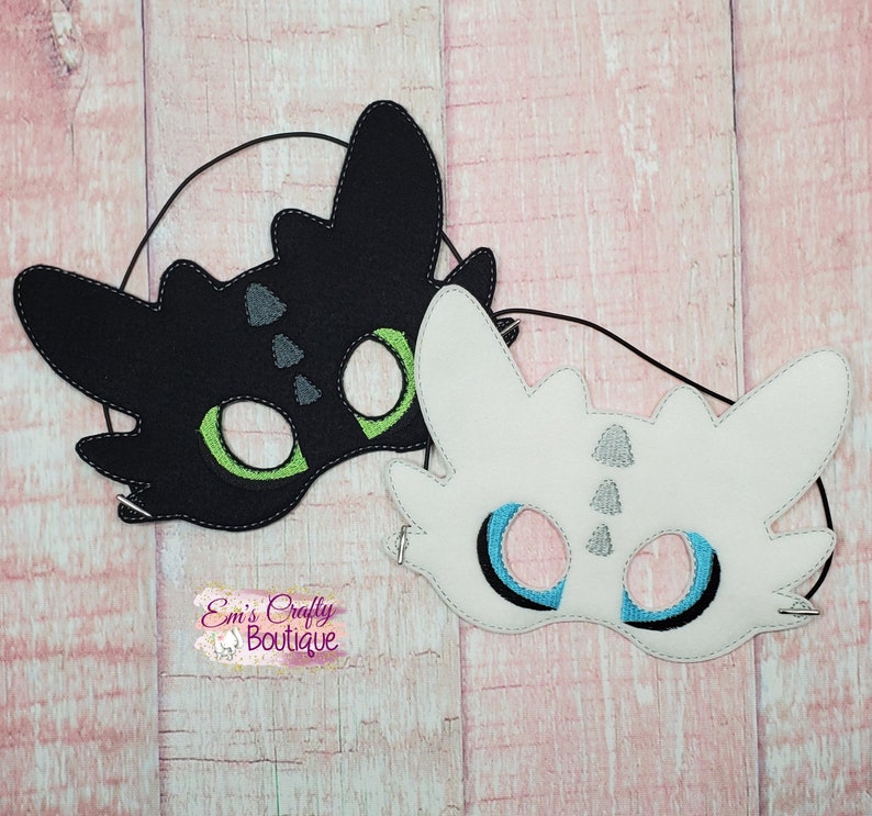 Dragon Masks Felt Mask Costume Child Size Dress Up Quiet Play Felt Mask