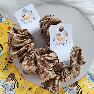 Gingerbread Scrunchie, Scrunchie, Accessories, Hair Tie, Hair Accessories