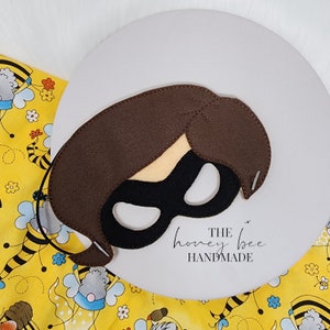 Maschera elastica da supereroe per travestimenti/Maschera di Halloween/Maschera in feltro/Maschera in feltro per bomboniere/Gioco tranquillo/Maschera per travestimenti