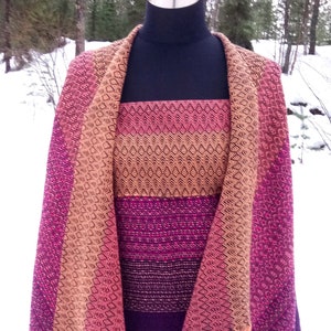 Handwoven &quot;Summer Night&quot;- Wrap / Shawl / Scarf