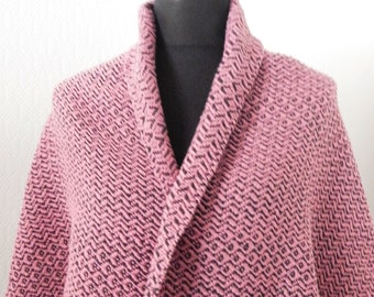Handwoven Silky- shawl / scarf, shoulder warmer, wool / cotton / silk