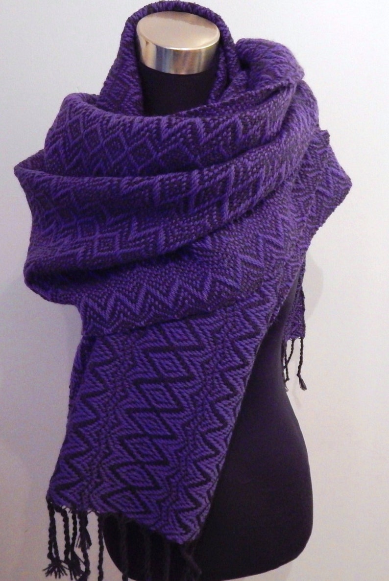 Hand woven Autumn Shawl scarf throw blanket Etsy