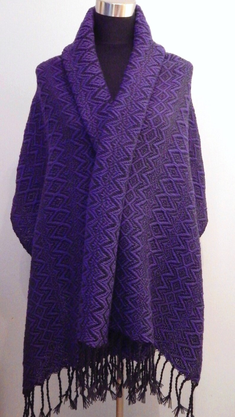 Hand woven Autumn Shawl scarf throw blanket Etsy