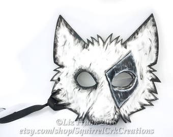 wolf mask couples masks larp garb leather mask mardi gras etsy
