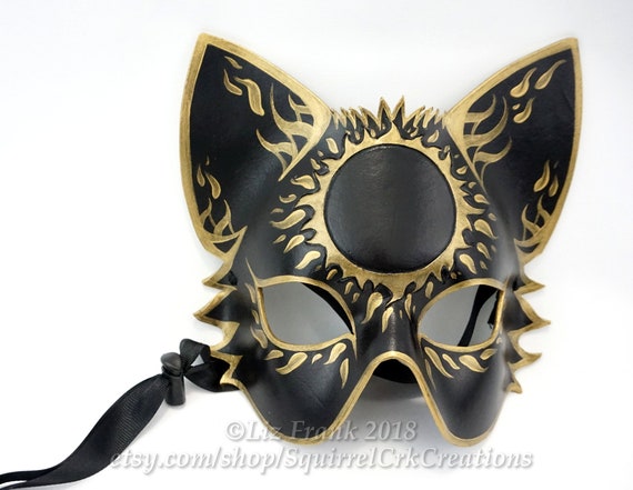 Cosplay Animal mask Fantasy DIY Mardi gras Theatre Black Leather mask Halloween Bunny Rabbit Mask Rabbit costume larp
