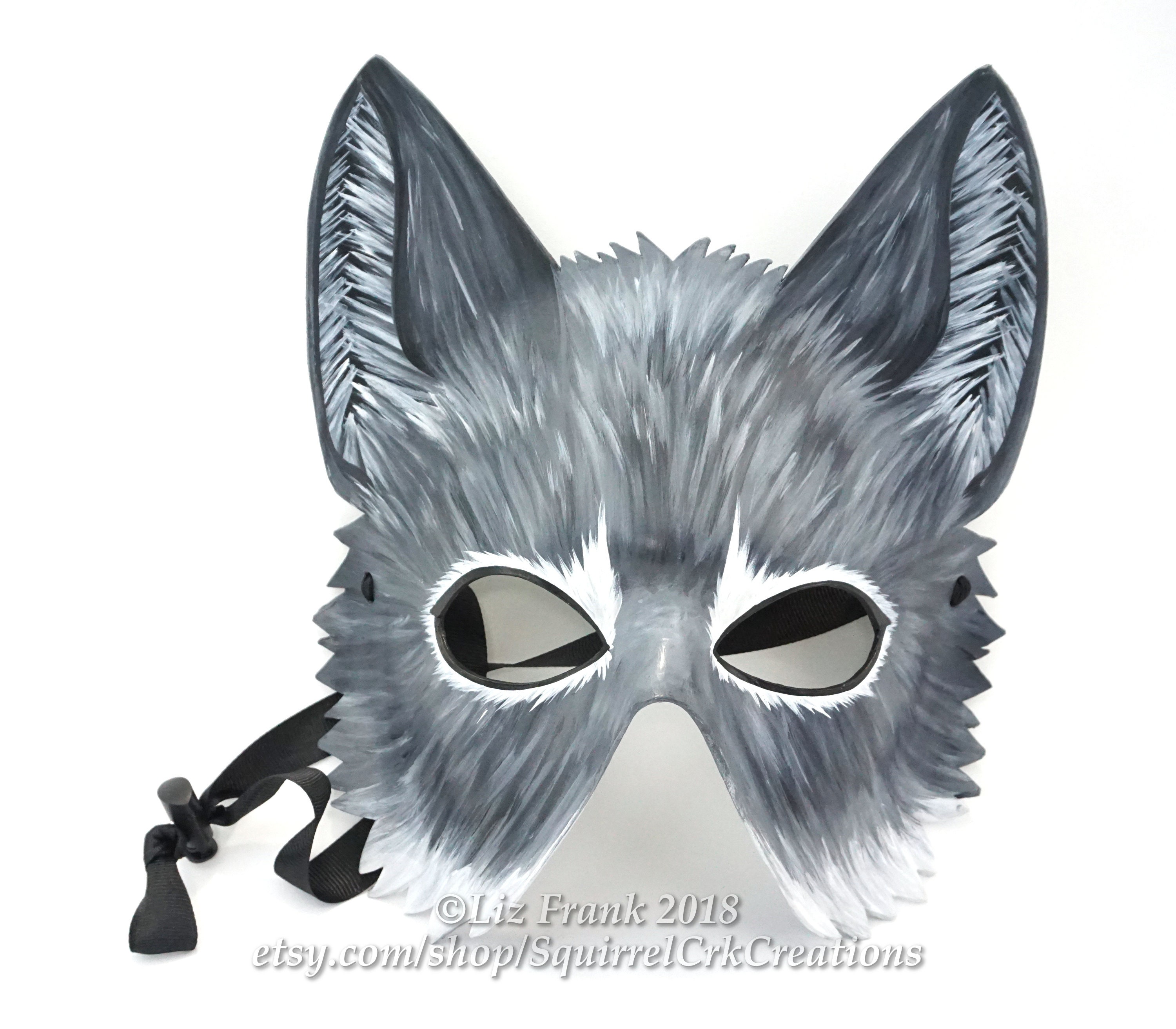 Wolf Mask Half Face Leather mask Animal mask Animal | Etsy