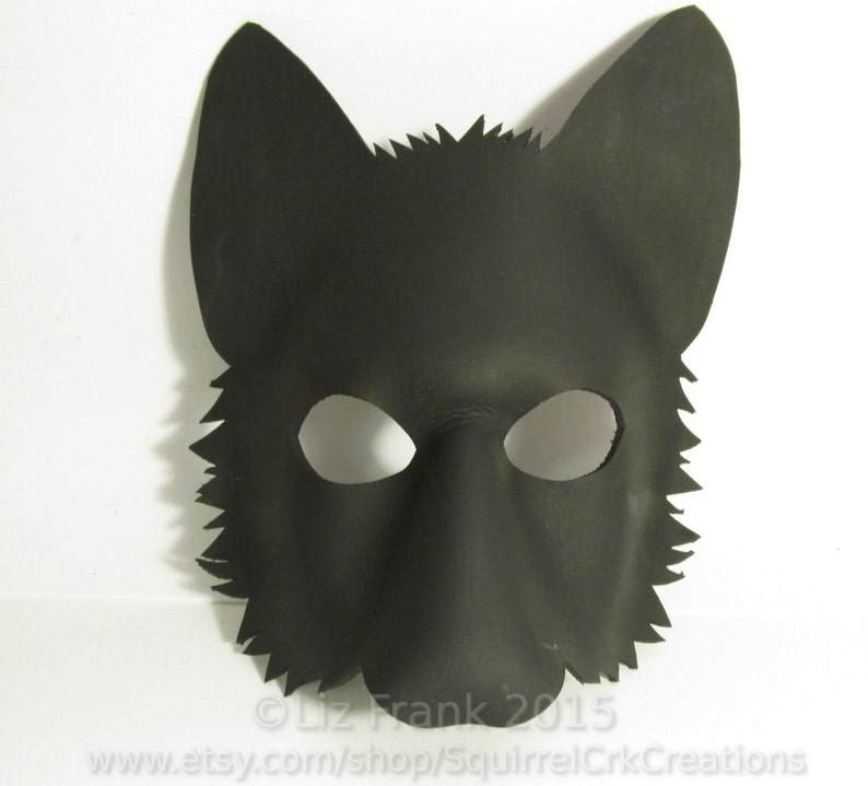 Wolf Mask Blank Form LARP Animal mask Leather mask | Etsy