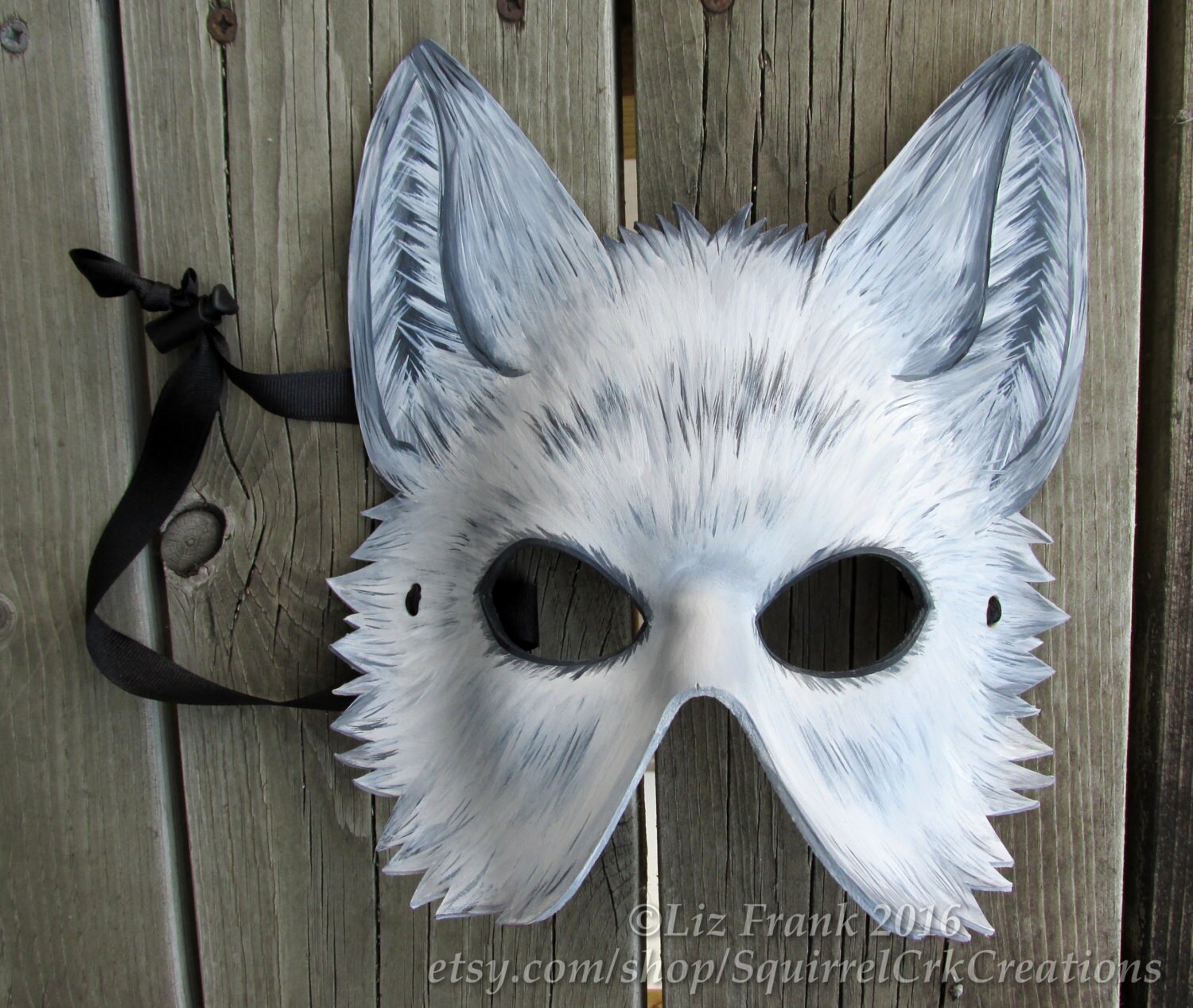 Masque Loup Demi-face Therian - Fourrure Réaliste - Pour Cosplay & Fêtes