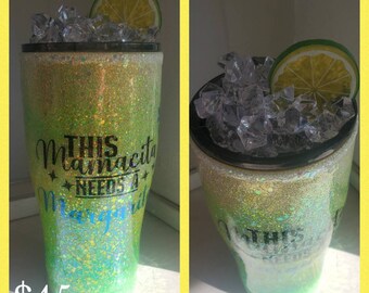 Mamacita needs a Margarita tumbler with fancy topper