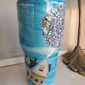 UP custom glitter tumbler