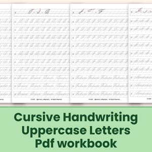 Calligraphy Practice Sheets - 31 Pages ,  A4 Printable PDF