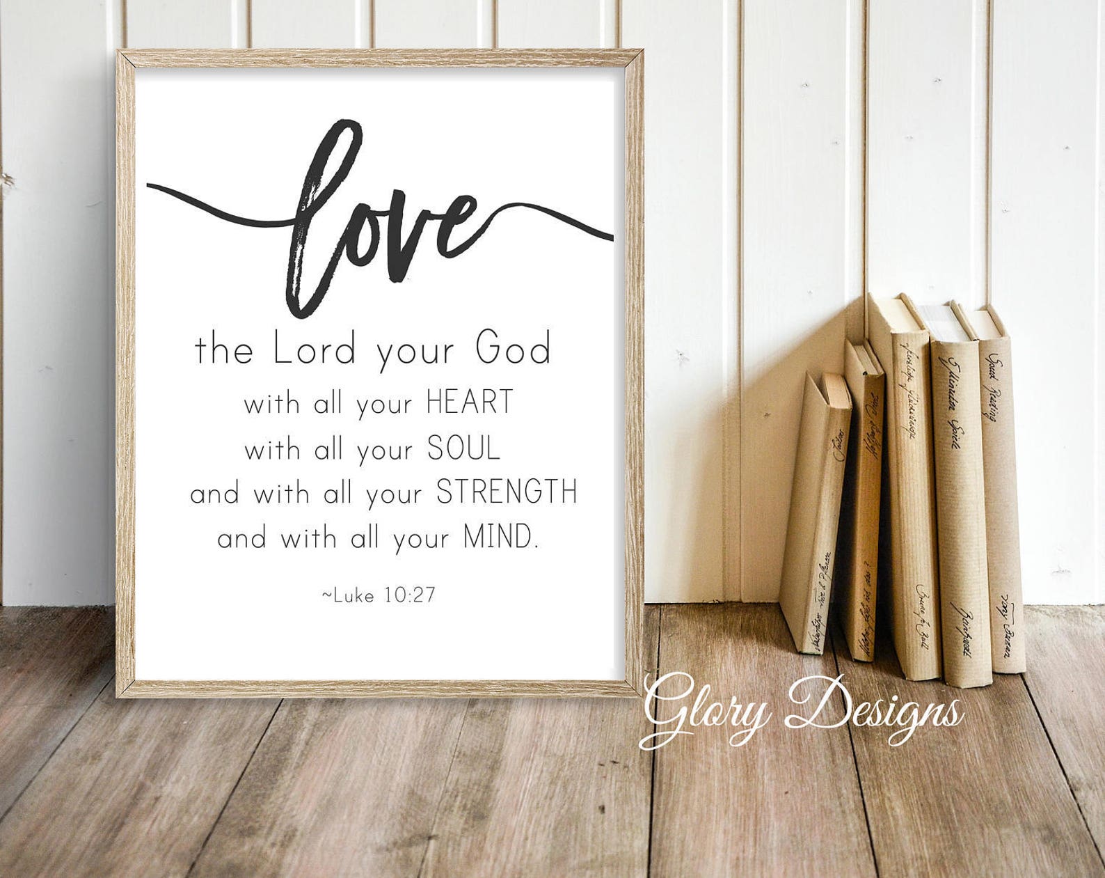 Printable Set of 3 Farmhouse Bible Verse Scripture | Etsy