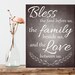 Printable, Family prayer printable, Kitchen Printable, Bless the food before us quote, Bless the food before us printable