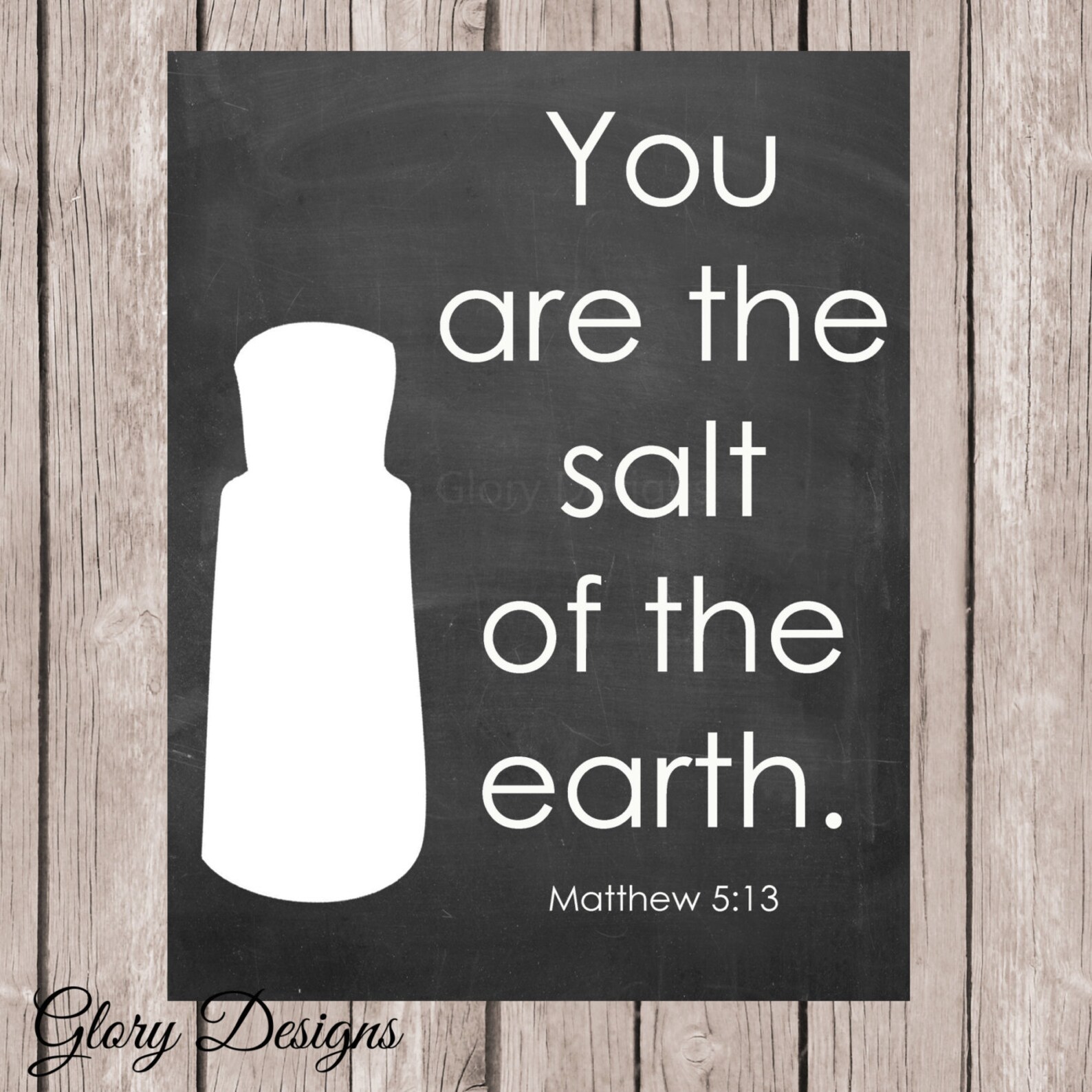 Printable Set of 3 Chalkboard Bible Verse Printable | Etsy