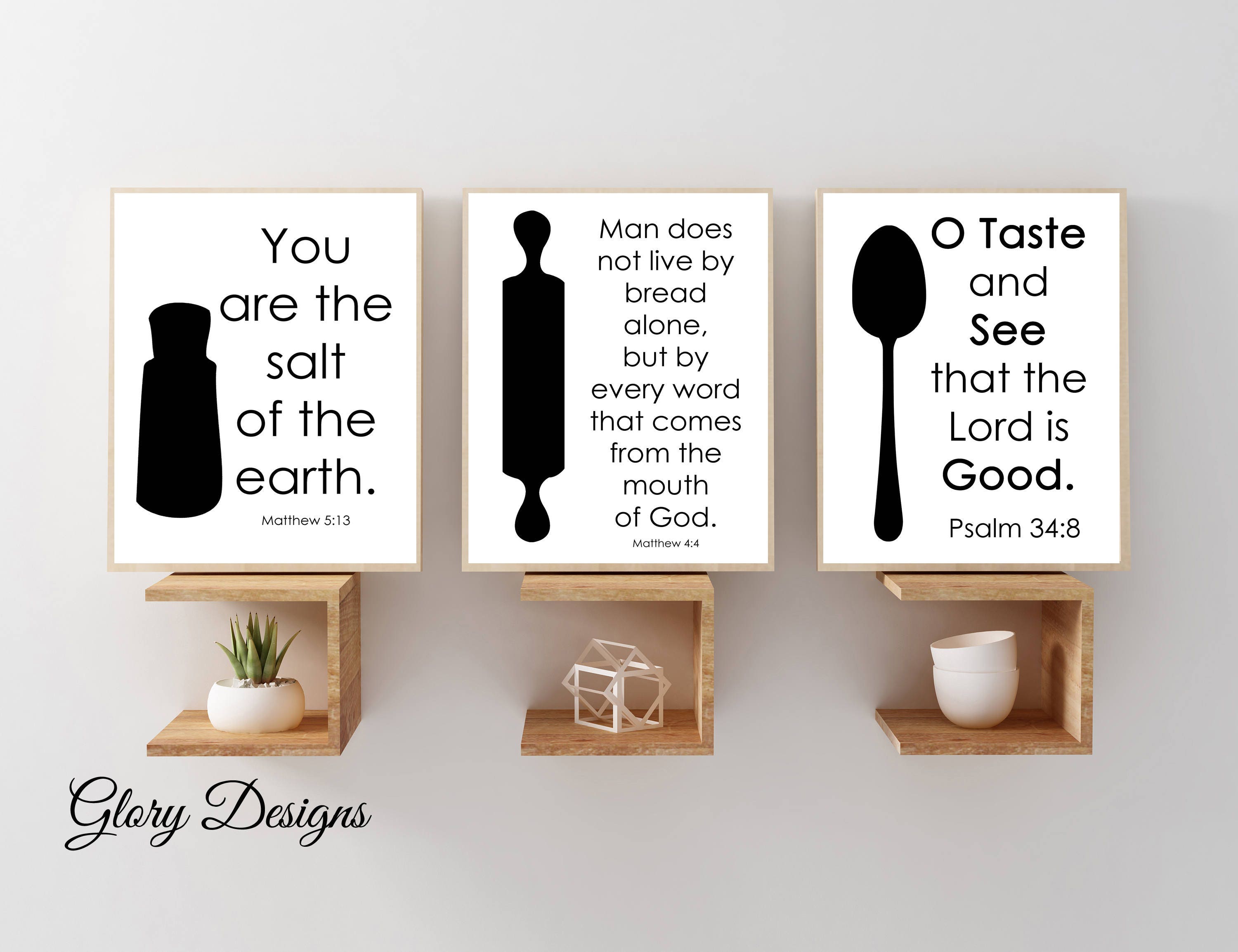 Printable Bible Verse Farmhouse printable Scripture Kitchen Etsy